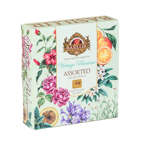 Basilur Vintage Blossoms Tea set - 4 Flavors 40 bags