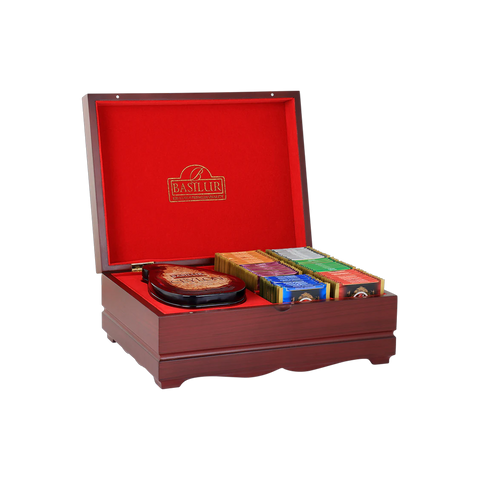 Island of Tea & Assorted 60 Tea Bag Wooden Presenter