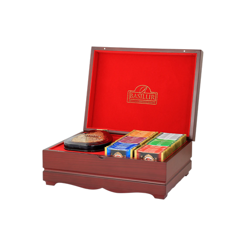 Island of Tea & Assorted 60 Tea Bag Wooden Presenter