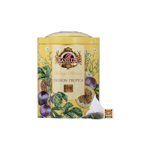 Vintage Blossoms Passion Tropica - Green Tea - 20 Luxury Pyramid Tea Bags