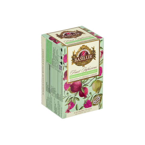 Fruit Infusions - Pomegranate with Raspberry - 20 Enveloped Tea Bags