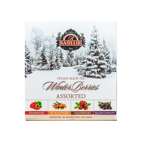 Winter Berries Assorted Gastro Tea Leaves Display 40x2g