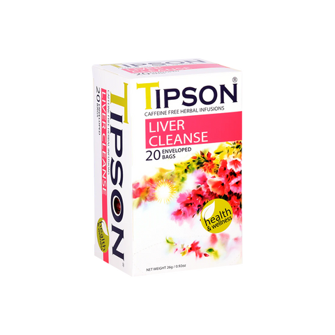 Tipson Herbal Wellness - Liver Cleanse Tea - 20 Enveloped Tea Bags