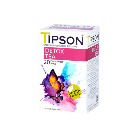 Tipson Herbal Wellness - Detox Tea - 20 Enveloped Tea Bags