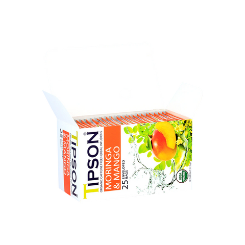 Organic Moringa Mango - 25 Enveloped Tea Bags