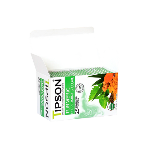Organic Turmeric Peppermint & Clove - 25 Enveloped Tea Bags