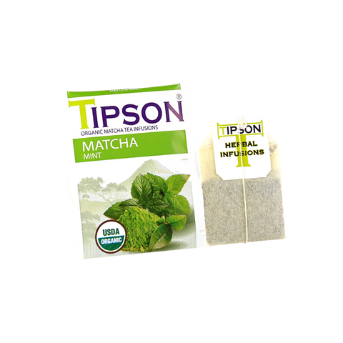 Tipson - Matcha Mint in envelopes - 25 x 1.5 g
