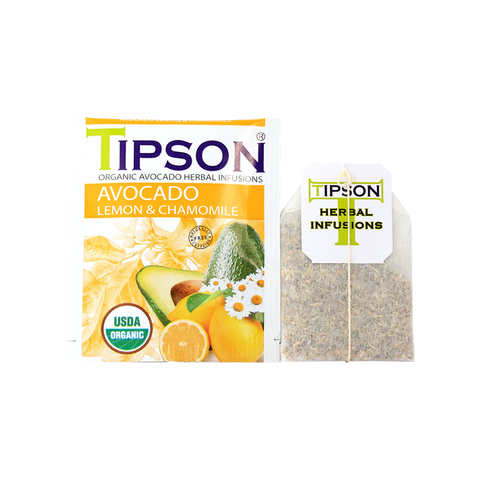 Tipson - Avocado Lemon & Chamomile in envelopes - 25 x 1.5 g