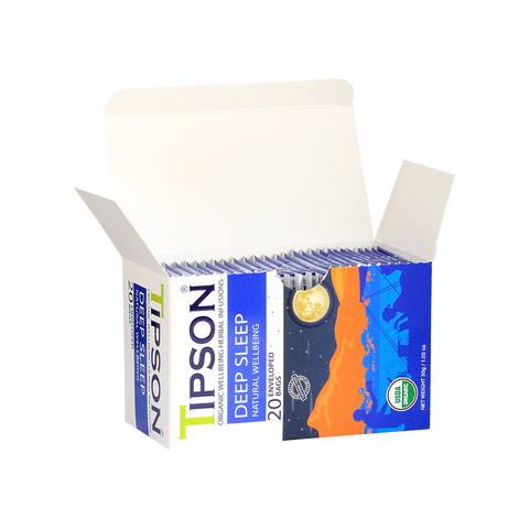 Tipson Organic Wellbeing Deep Sleep Herbal Tea - 20 Enveloped Bags