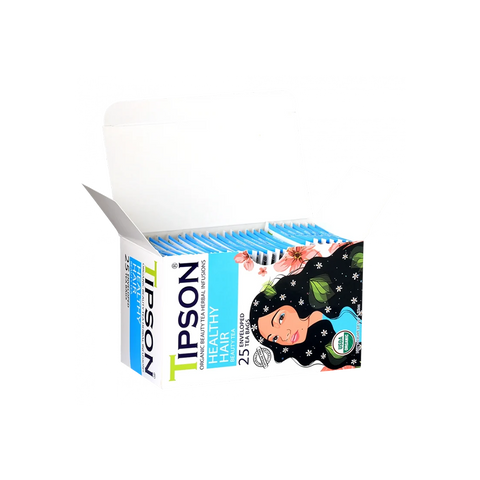 Tipson Organic Beauty Tea Healthy Hair - 25 Enveloped Tea Bags